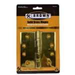 Brown USA Solid Brass Hinge (4" X 4.0" X 2.8mm)