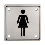 Ladies/Women Sign Plate - Stainless Steel