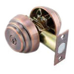 Double Cylinder Gate Deadbolt - Bronze