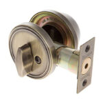 Single Cylinder Entry Deadbolt - Antique Brass