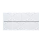 Emser Mizu 8x16 Inch White Glossy Ceramic Wall Tile