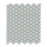 Emser Influence 10x12 Inch Gray Glossy Porcelain Honeycomb Patterned Floor & Wall Tile